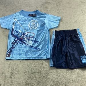Bugle Boy Two Piece Matching Shorts & Shirt Outfit Size 5/6 (no tags never worn)
